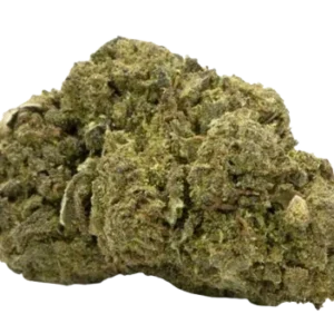 Fleur de chanvre CBD Rainbow Big Greenhouse, compacte et de couleur verte.