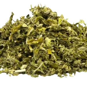 Fleurs de chanvre CBD effritées (trim) pour infusion ou vaporisation, produit français.