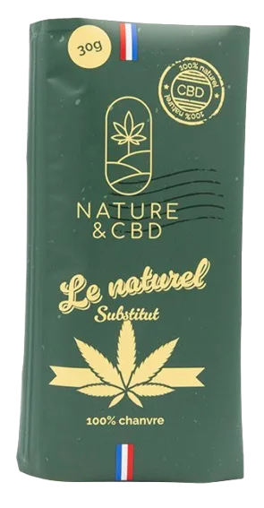 Substitut de chanvre "Le Naturel" 2% CBD - Alternative 100% chanvre à acheter sur MayzenCBD.fr.